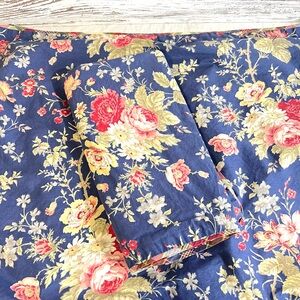 Floral pillow shams Chaps home blue cotton cottage core
